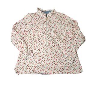 Tommy Hilfiger heart print women shirt  size‎ 0X Valentine’s Day